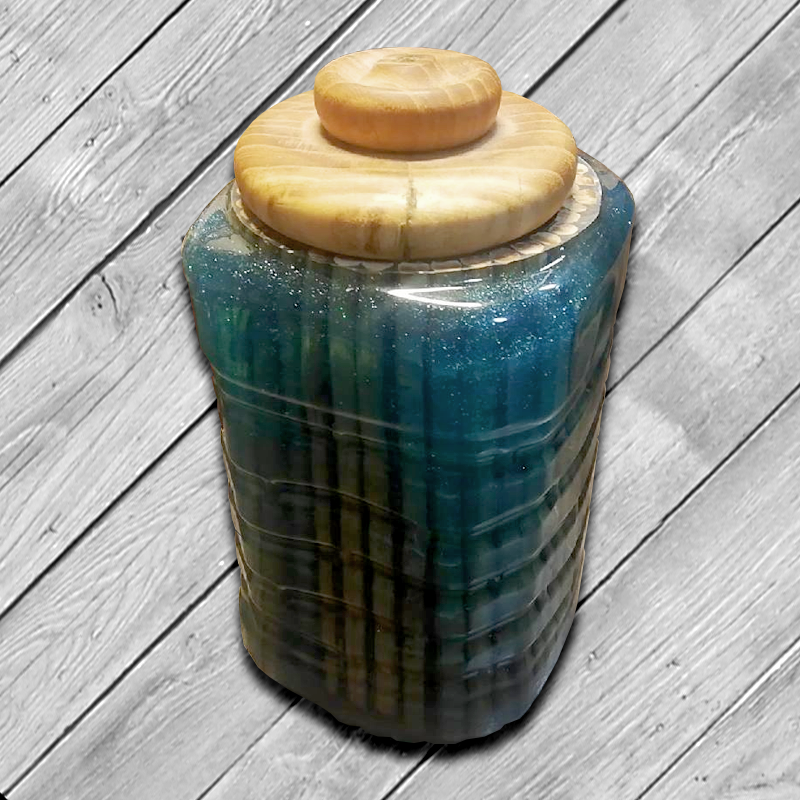 Kaffeedose aus Epoxidharz